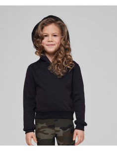 B-BY113-Girls Cropped Sweat Hoody 2